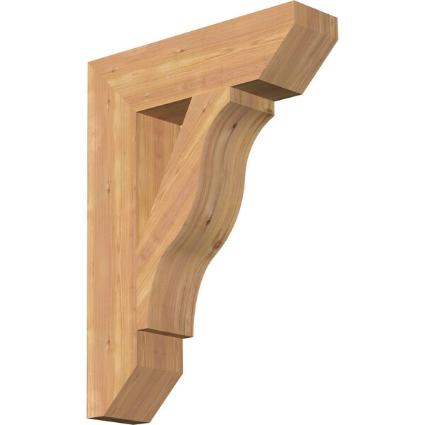 Ekena Millwork Funston Slat Smooth Bracket, Western Red Cedar, 5 1/2"W x 22"D x 30"H BKT06X22X30FST06SWR - main